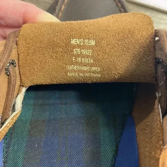 Men’s Sperry top-sider shoes leather and corduroy size 10.5M - Picture 6 of 6